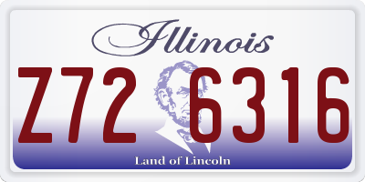 IL license plate Z726316