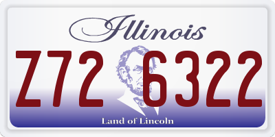 IL license plate Z726322