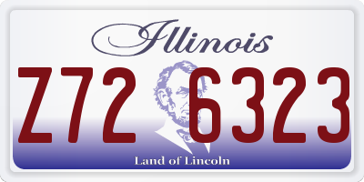 IL license plate Z726323