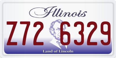 IL license plate Z726329