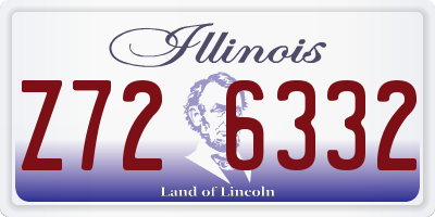 IL license plate Z726332