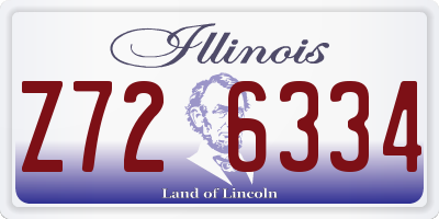 IL license plate Z726334