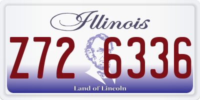 IL license plate Z726336