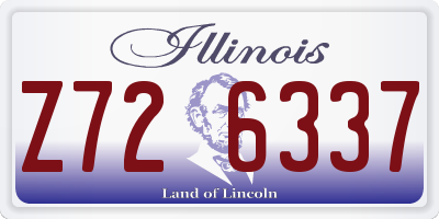 IL license plate Z726337