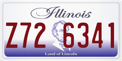 IL license plate Z726341