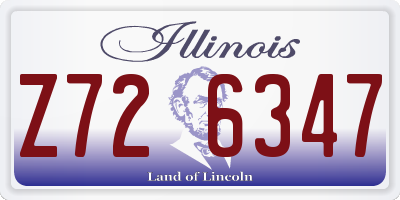 IL license plate Z726347
