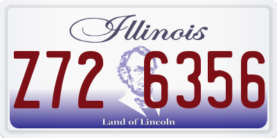 IL license plate Z726356