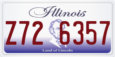 IL license plate Z726357
