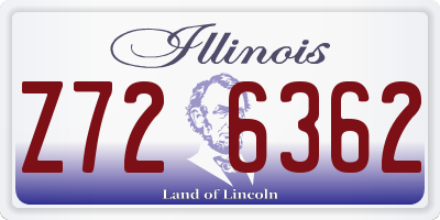 IL license plate Z726362