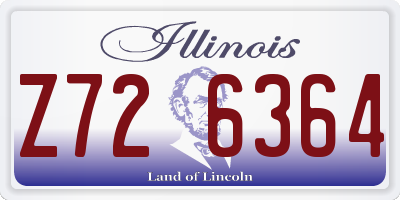 IL license plate Z726364