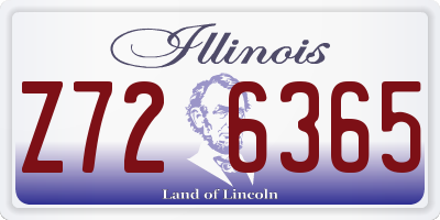 IL license plate Z726365