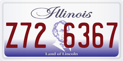 IL license plate Z726367
