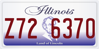 IL license plate Z726370