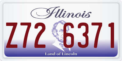 IL license plate Z726371