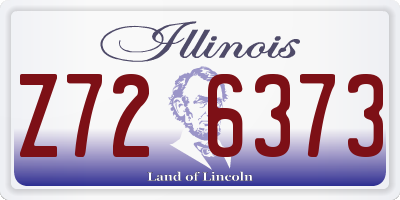 IL license plate Z726373