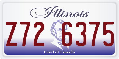 IL license plate Z726375
