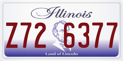 IL license plate Z726377