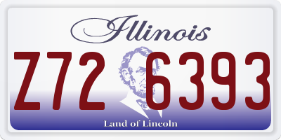 IL license plate Z726393