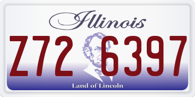 IL license plate Z726397