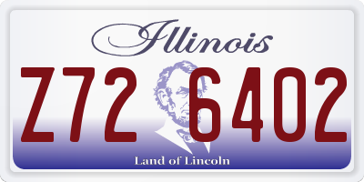IL license plate Z726402