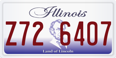 IL license plate Z726407