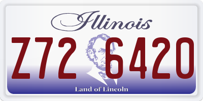 IL license plate Z726420