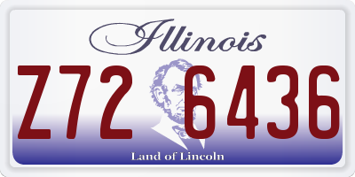 IL license plate Z726436