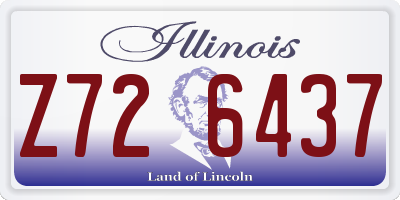 IL license plate Z726437
