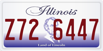 IL license plate Z726447