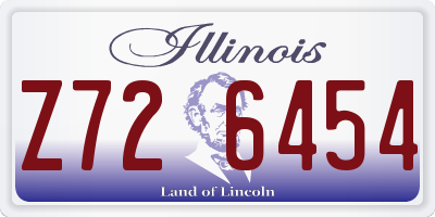 IL license plate Z726454