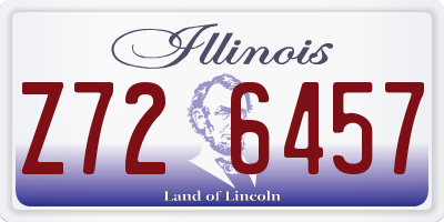 IL license plate Z726457