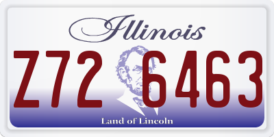 IL license plate Z726463