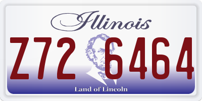 IL license plate Z726464