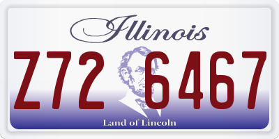 IL license plate Z726467