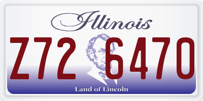 IL license plate Z726470