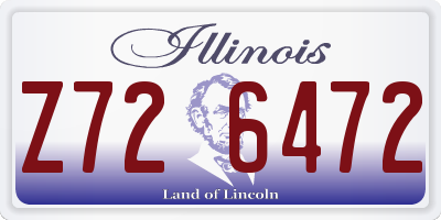 IL license plate Z726472