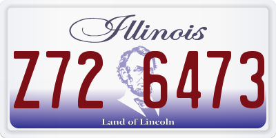 IL license plate Z726473