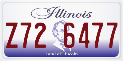 IL license plate Z726477