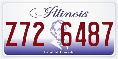 IL license plate Z726487