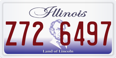 IL license plate Z726497