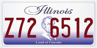 IL license plate Z726512