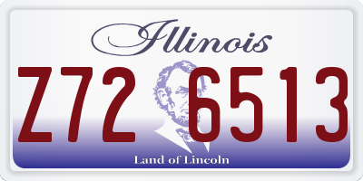 IL license plate Z726513