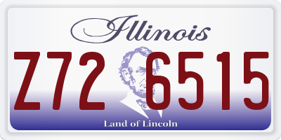 IL license plate Z726515