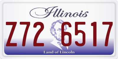 IL license plate Z726517