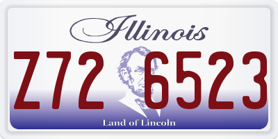 IL license plate Z726523