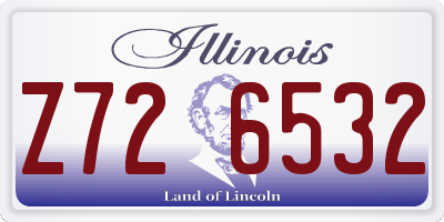 IL license plate Z726532