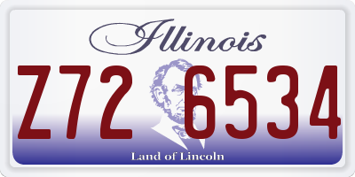 IL license plate Z726534