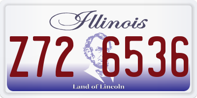 IL license plate Z726536
