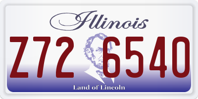 IL license plate Z726540