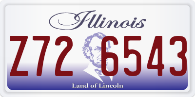 IL license plate Z726543